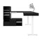 Bestar Bestar Viva Two 72W L-Shaped Standing Desks with Dual Monitor Arms and Storage in black 19854-18 - alternate 6